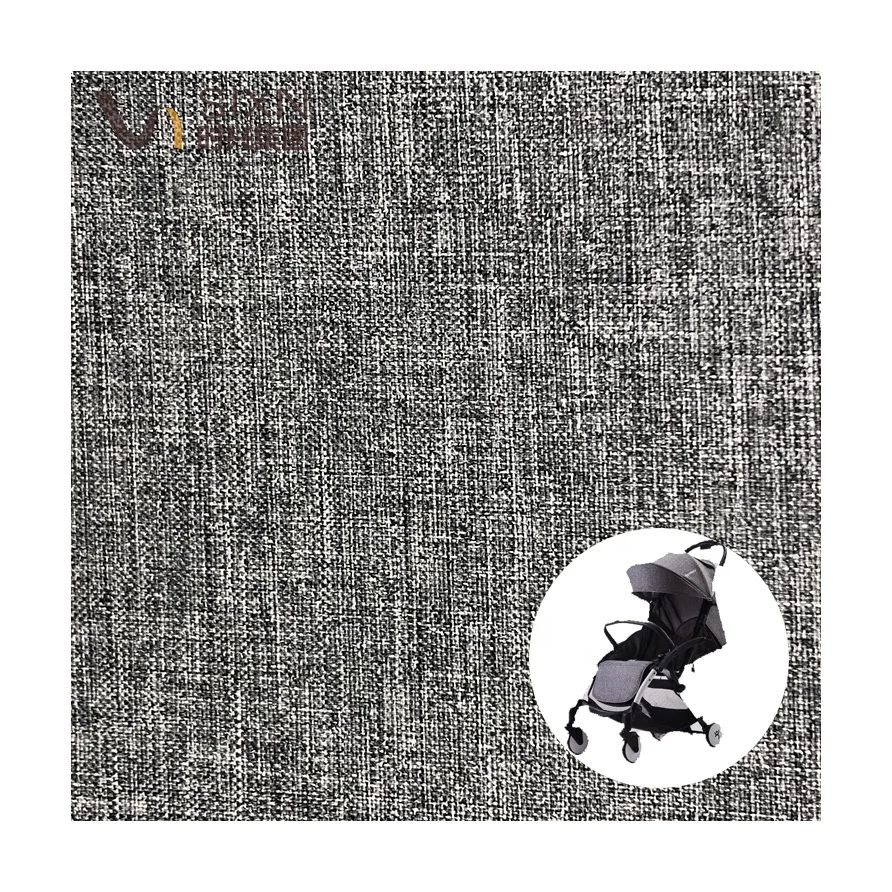 Текстиль для детской каретки оптом огнестойкий BS5852 огнестойкий полиэстер 300D катионный Оксфорд меланж