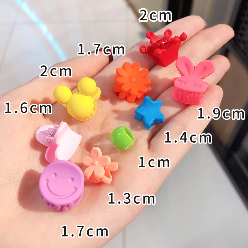 50/60/100 шт. в коробке многоцветный дизайн мини-зажим для волос девочек