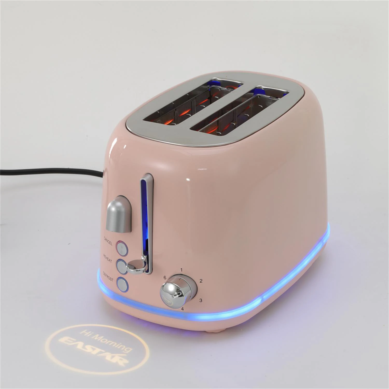 Customization good quality multi- function 2 slice toaster With projector can be customized with any color toaster