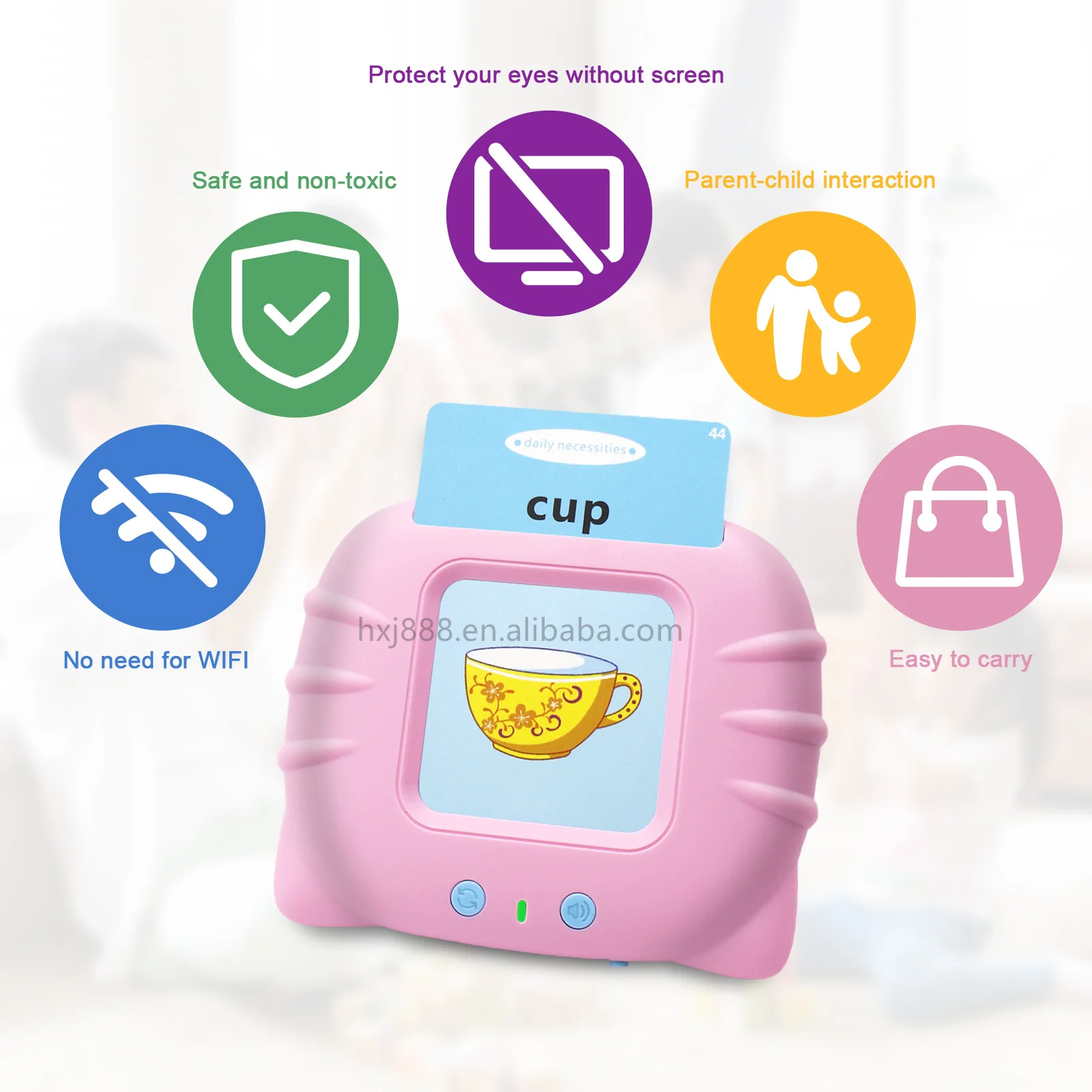 low price children early language educational card learning machine 2021 hot selling children branded educational toys