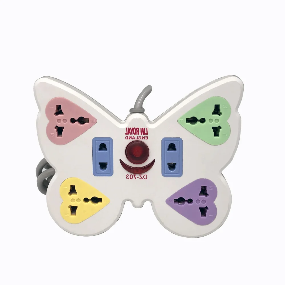 Новый дизайн 6 раздвижной Трипод настольная розетка доска универсальный внешний Электрический стандарта ЕС, США, Великобритании шнур с вилкой для питания розеток и штепсельная вилка с переключателями