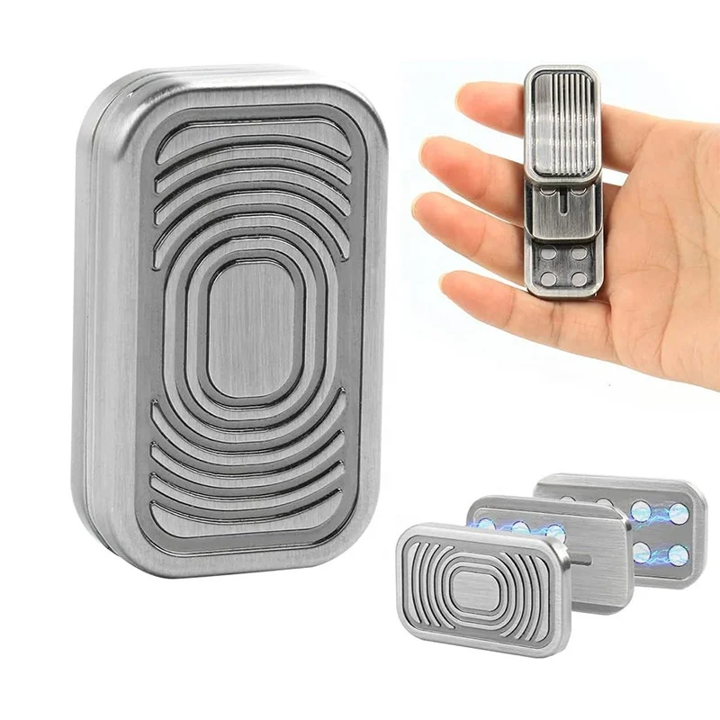 Office Desk Hand Casual ADHD Toys Stress Relief EDC  Magnet Metal Fidget Slider Toys