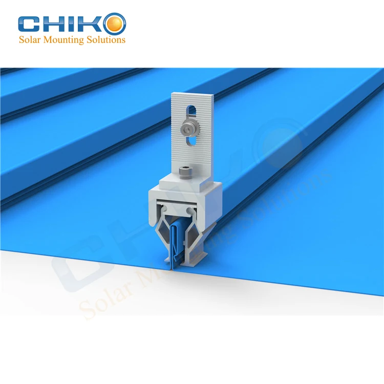 CHIKO solar roofing mounting parts clips for Standing seam steel rooftop