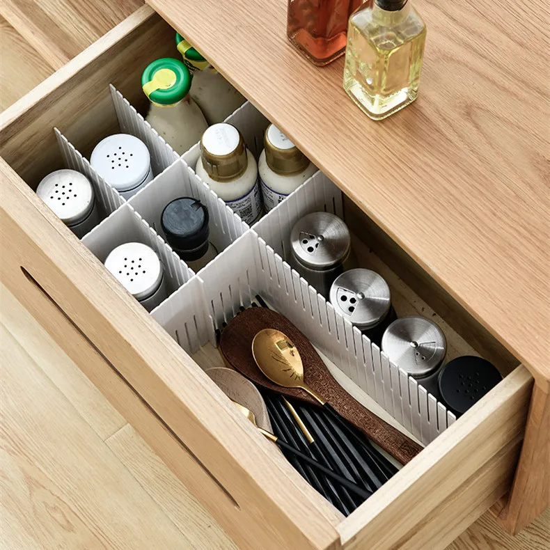 MKW6014 Household Wardrobe Organizer Underwear Socks Storage Partition Clutter Sorting Accessories DIY Plastic Storage Basket