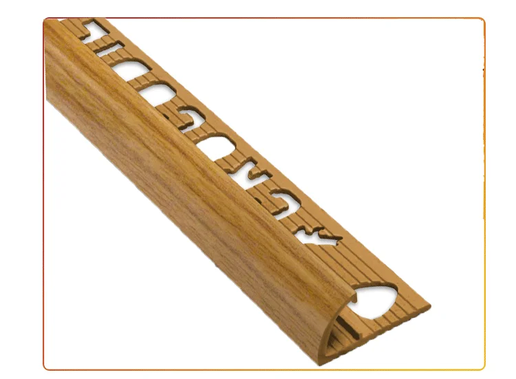 2.44M Customized Length Decorative Sand Color Tile Edge Trim Skirting Board Plastic Tile Trim