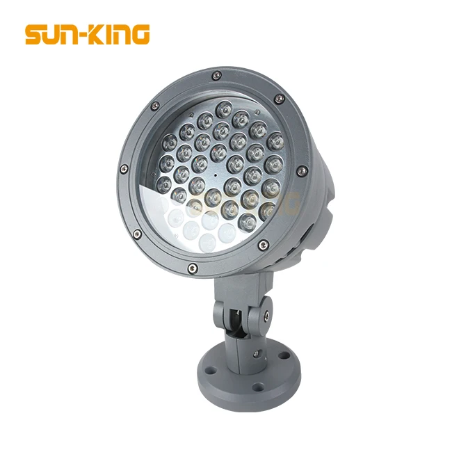 Aluminum 24VDC waterproof projector Outdoor Round LED Floodlight 36W 12W 24W 18W DMX RGB LED Flood Light