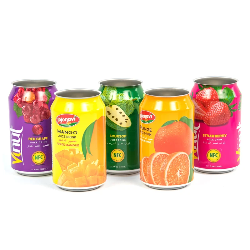 Wholesale High Quality Food Grade Empty Juice Can Aluminum Can Beverage Can with Easy Open Lids