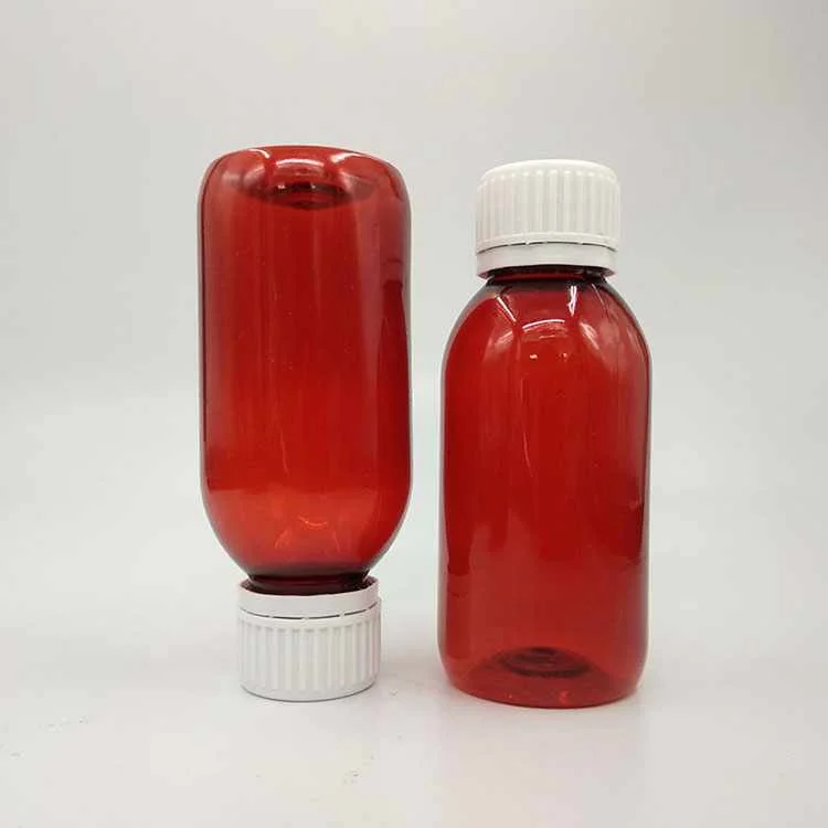 
100ml medicine bottles plastic pill cough syrup bottle 