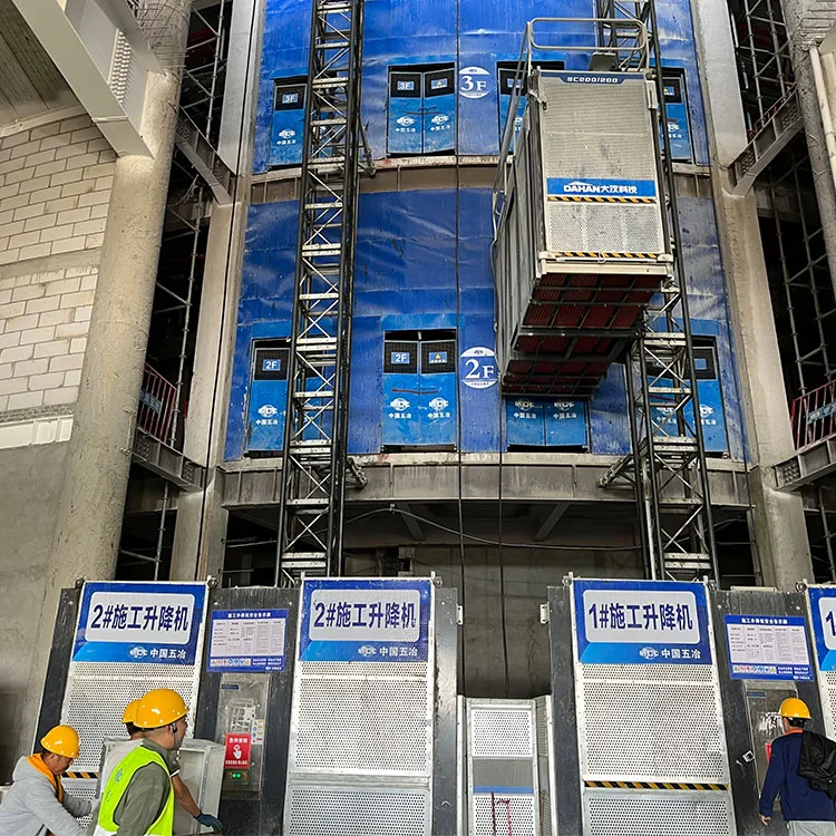 Lifting equipment double cage construction elevator construction tools lift hoist