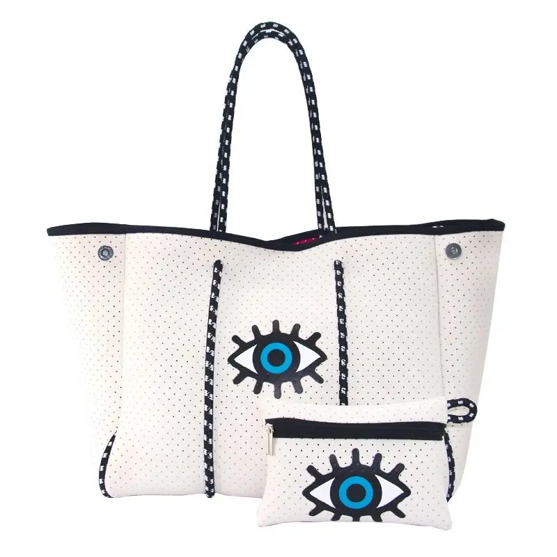 BM9501 2023 Customized bag hot sales neoprene tote bag with low moq personalized shoulder beach bag Large handbags for women