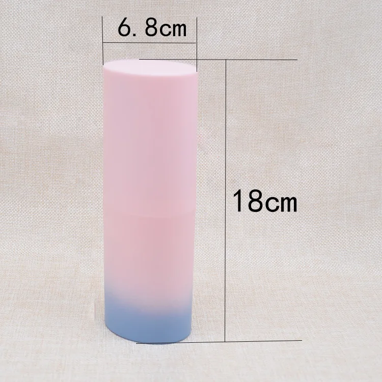 Custom Your Own Logo Low MOQ 12pcs/Box Rainbow Flat Oval Makeup Brush Set With Case