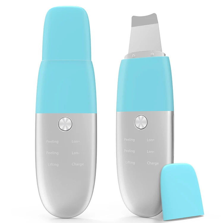 Wholesale Portable Ion Professional Sonic Ultrasonic Skin Scrubber Deep Cleaning Face Rejuvenation Exfoliators