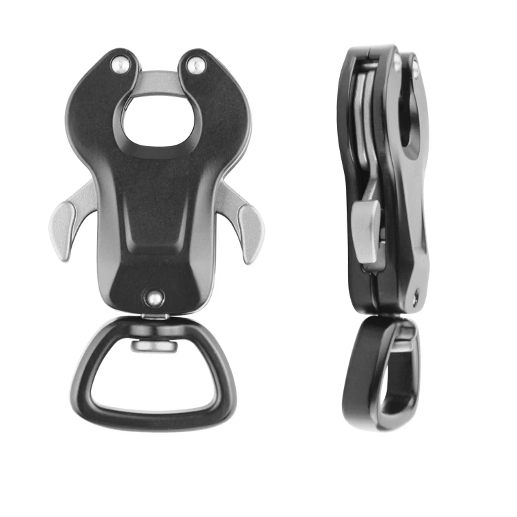 new arrival  High Quality dog leash Frog Clip carabiner Quick Side Release swivel hooks Dog Collar 25mm