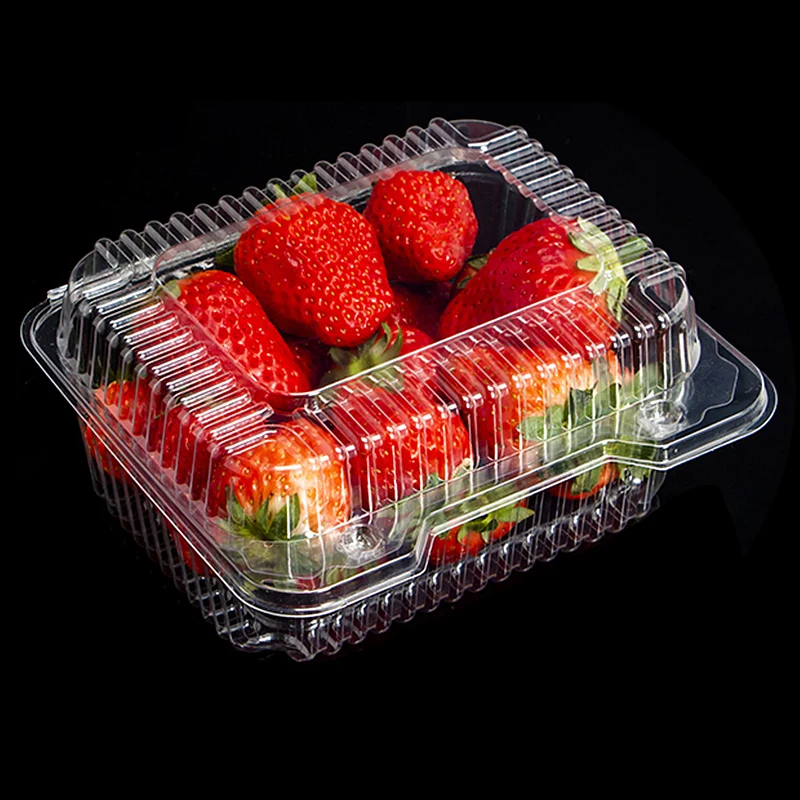Высококачественный одноразовый пластиковый пищевой контейнер OEM PET, одноразовый контейнер для фруктов и салатов, пищевая упаковочная коробка