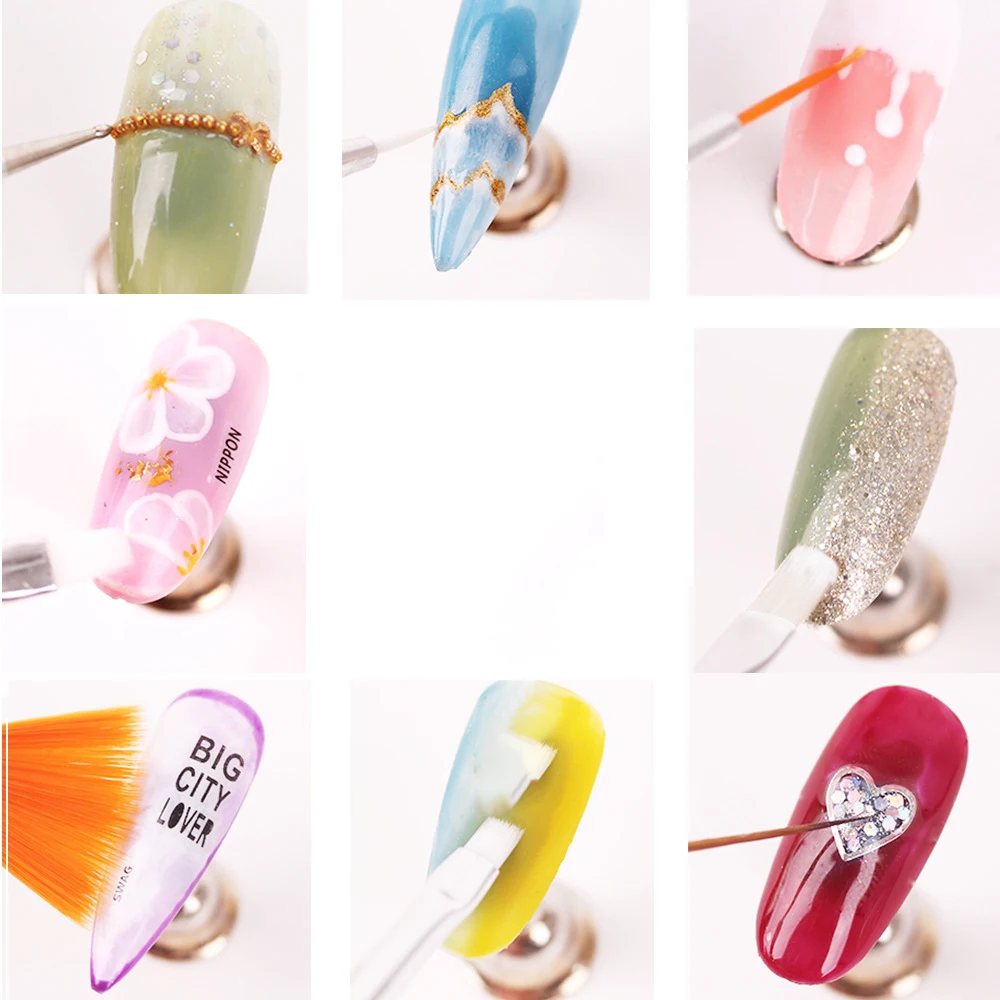 Private label nail salon 15 pcs / set nail paint brush set for art nails