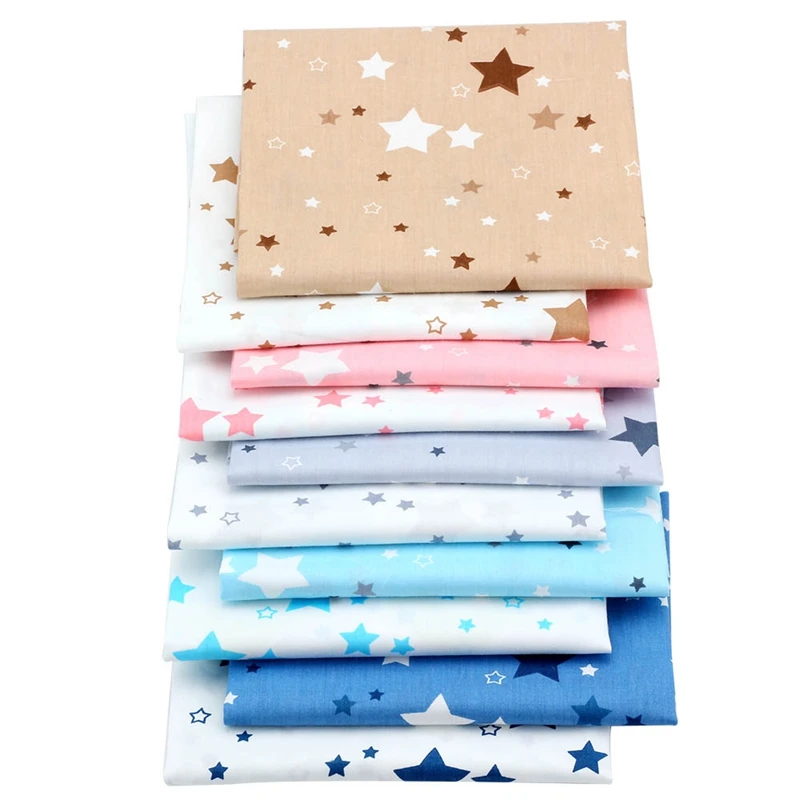 Star Cotton Fabric Twill Printed Tissus Quilting Home Textiles Of Handmade DIY Sewing Baby&Kids Clothes Handicrafts