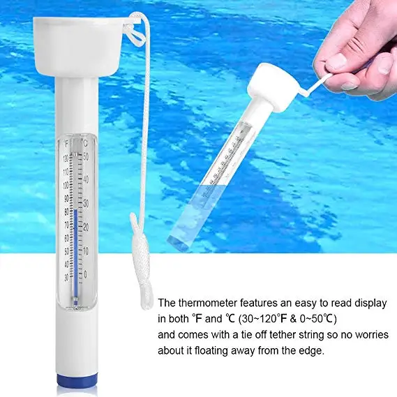 Shatter-Resistant Jumbo Easy-to-Read Temperature Display Bath Spa Floating Swimming Pool Thermometer Economic Pool Accessories