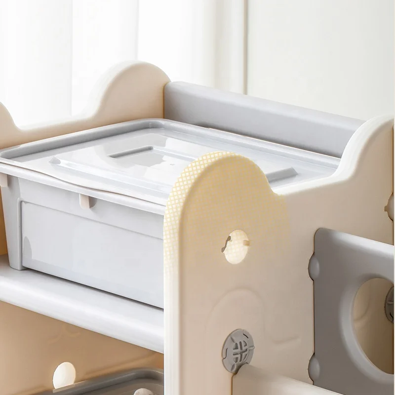 kids room toys organizer plastic book shelf for children