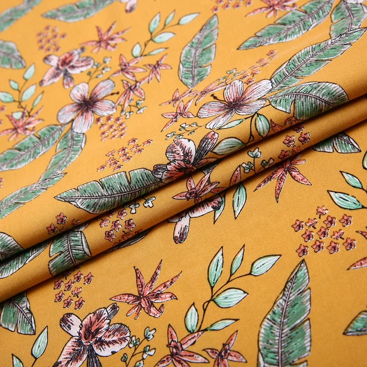 100% viscose rayon screen print fabric rayon african  wax prints spun rayon  weaving fabric 6 yards