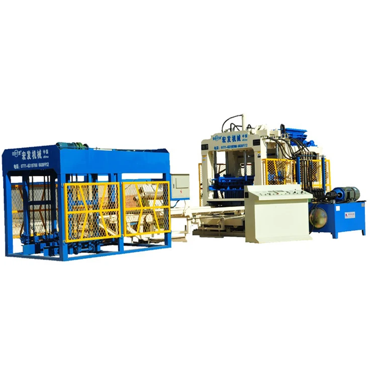 High Quality Concrete Hollow Block Machine Automatic Machine Make Solid Cement Brick Interlocking Paving Brick Tile Factory