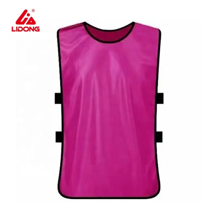 Hot Sale Custom Tank Top Football Sleeveless Shirts Training Suit Red Soccer Vest Football Against Vest Bibs Belt  Elastic