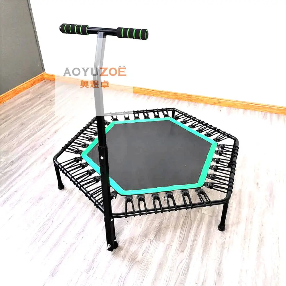 
indoor kids trampoline with handle,fitness mini trampoline 