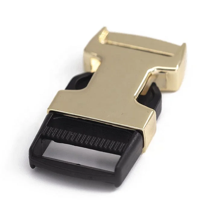 Пряжка из черного пластика и золотого сплава для сумок одежды 20 мм Shiwang оптовая