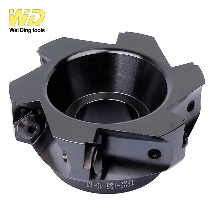 TPKN2204 Face Mill TP16 50 22 4T Indexable Face Milling Cutter Right Angle Square Shoulder TP Face Mill Shell Mill