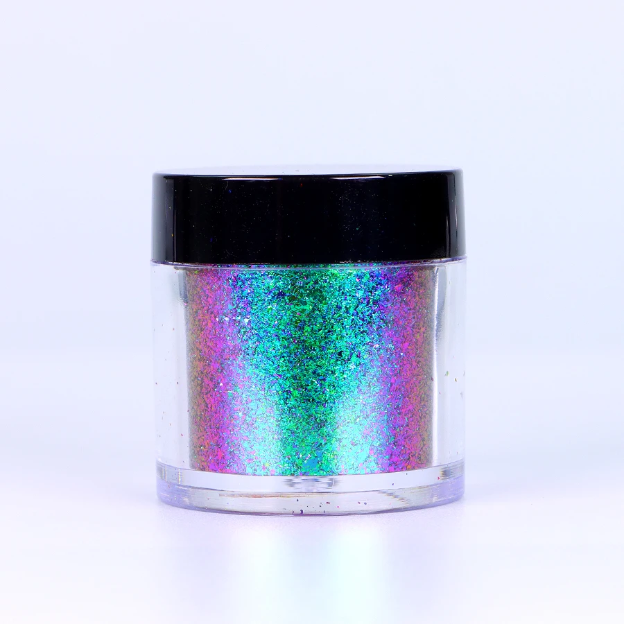 Super Shiny 0.2gram jar Mirror Chameleon Multi Color shift flaChrome Flakes Pigment For DIY Phone Case chameleon powder flakes