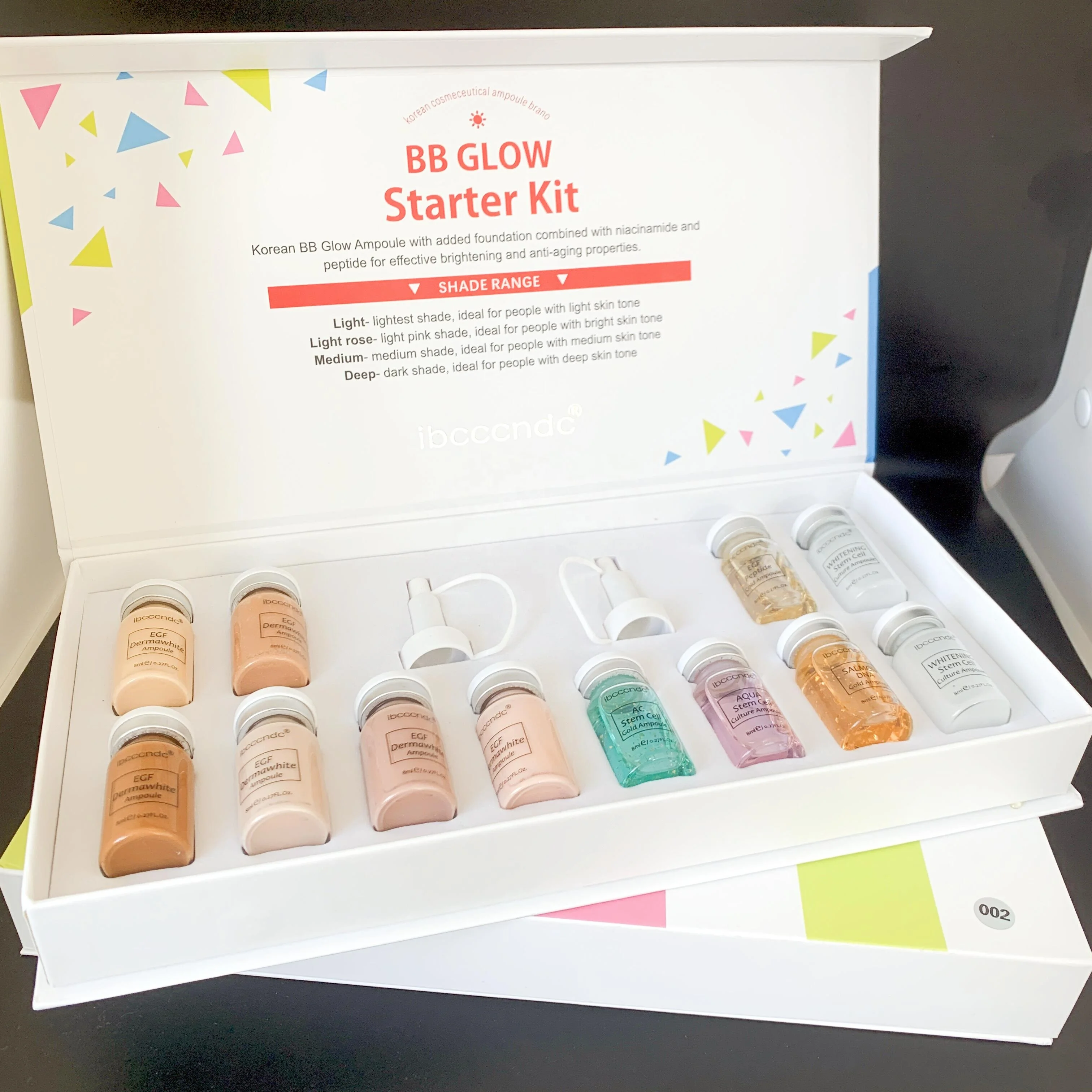 Private Label foundation glass bottle with tube Face Makeup BB cream Custom Logo 6 Colors Matte Foundation Oil control setting