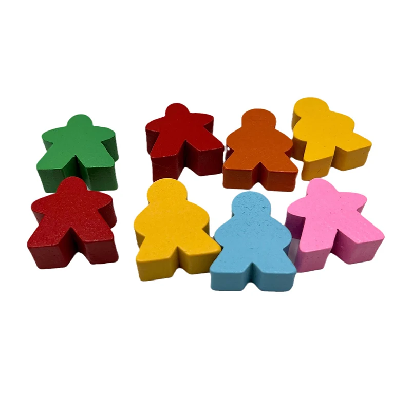 Wholesale Wooden Human Shape Chess Pieces Flying Chess Game Accessories Wooden Chess Pieces For Board Game