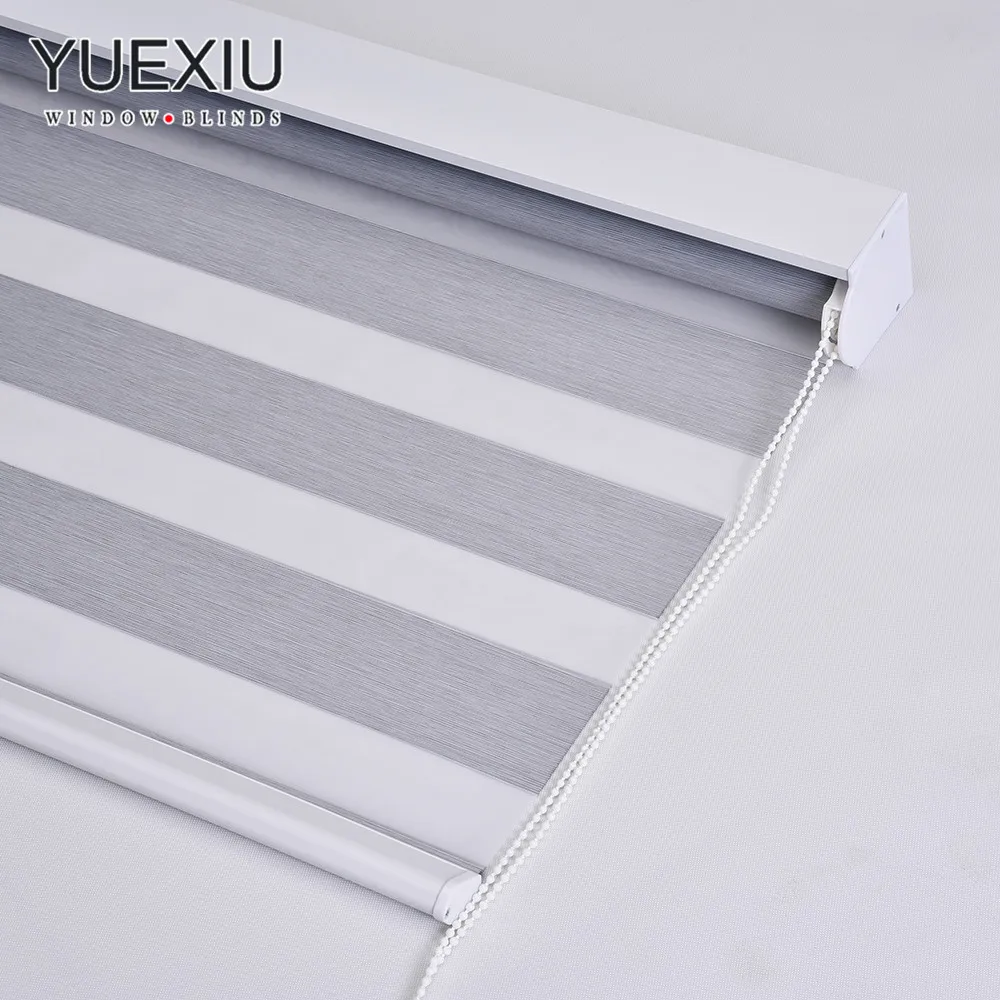 Factory Customized Horizontal Roller Curtain Shade Blackout Window Manual Zebra Blinds For Indoor