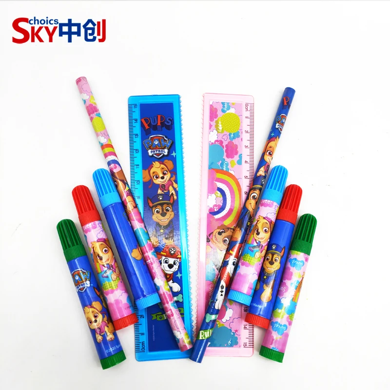 Promotion Gift Crayon Pen & Notepad , School supplies Stationery Set