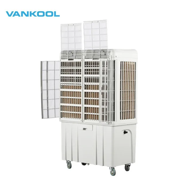9000cmh portable evaporative air conditioner fan with black color
