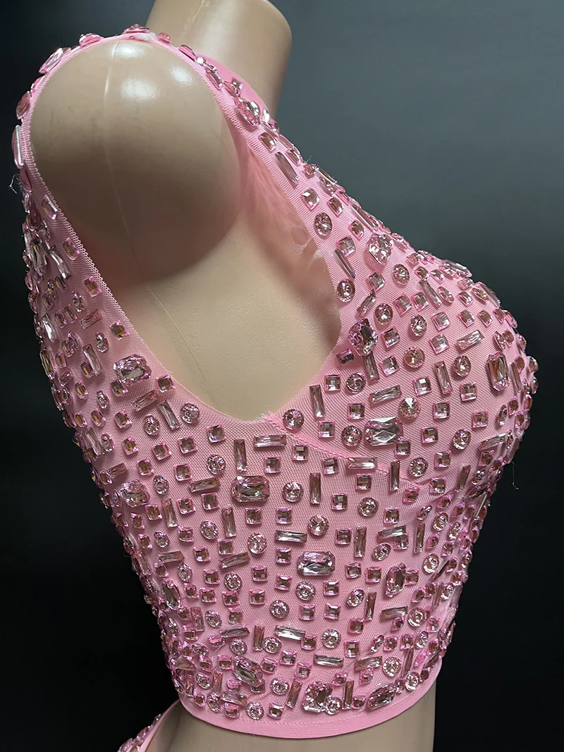 NOVANCE latest products 2023 two piece set women stunning bling bling rhinestones clothing glittering crystals cute club dresses