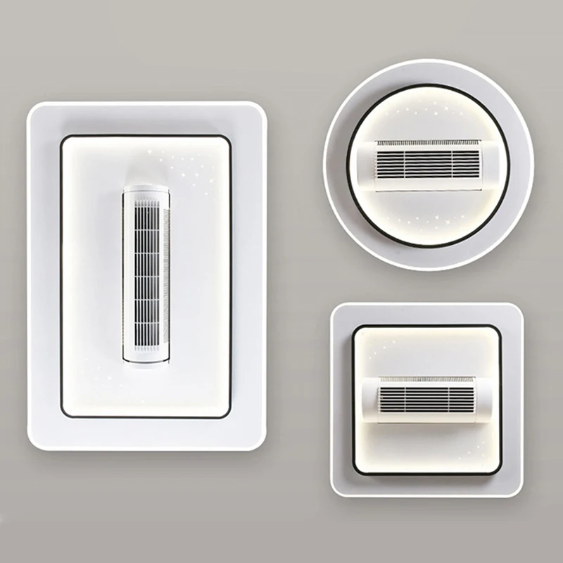 Bladeless Bedroom Roller Type Ceiling Fan Light Home Ceiling Fans with LED Lights Remote Control Living Room Ceiling Fan Lamp