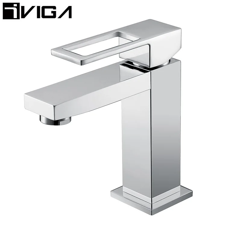 Оптовая продажа VIGA полированный хром одно отверстие однорычажный смеситель кран