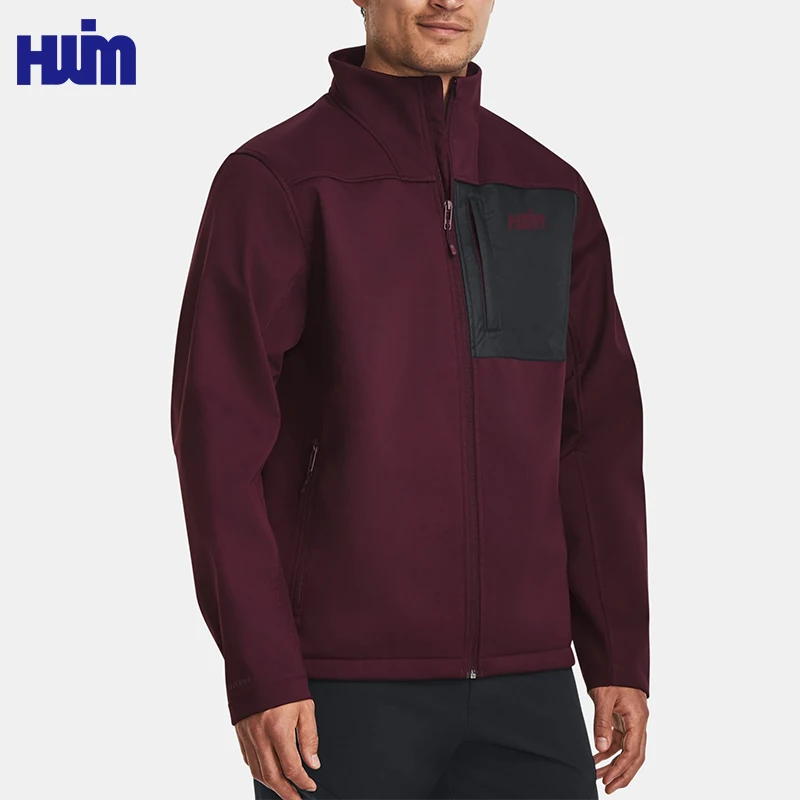 Custom Logo Breathability Quick Dry Full Zip Lightweight Waterproof Gym Training Sports Running Jacket for Men