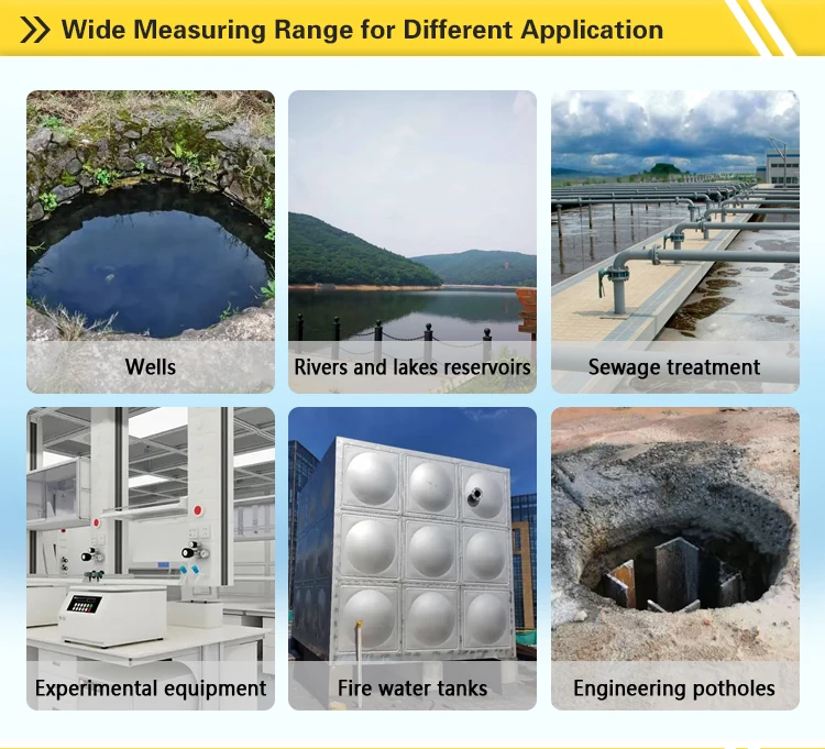 Submersible Water Tank Level Liquid Level Depth Gauge Digital Indicator Detector Sensor Probe