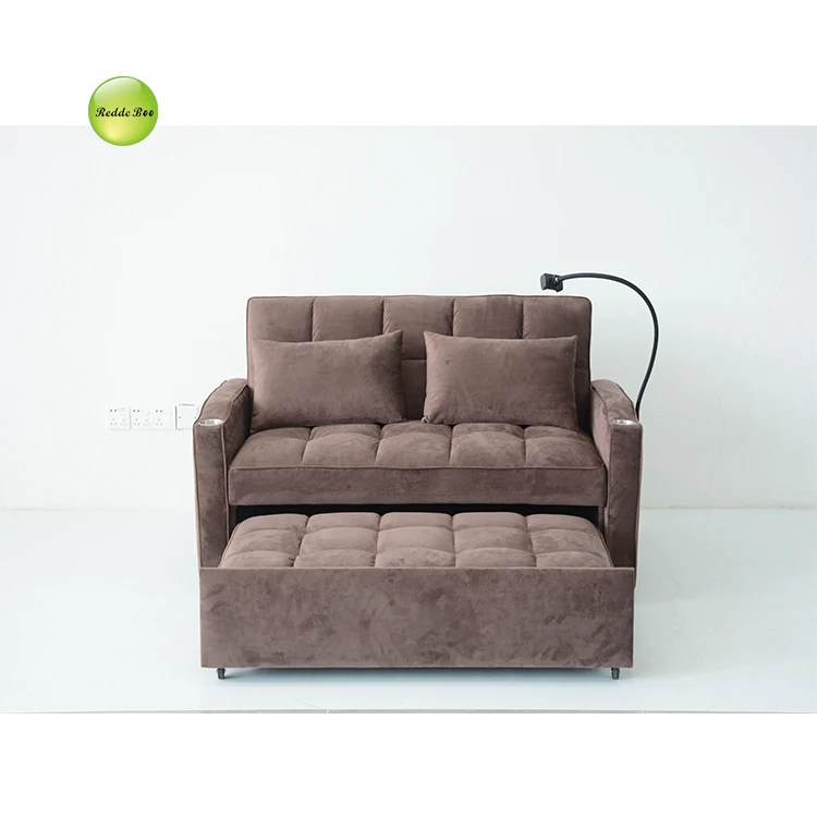 Apartment furniture metal frame foldable Sofa Cum Bed modern Folding Sofa BedLiving room kids sofa bed