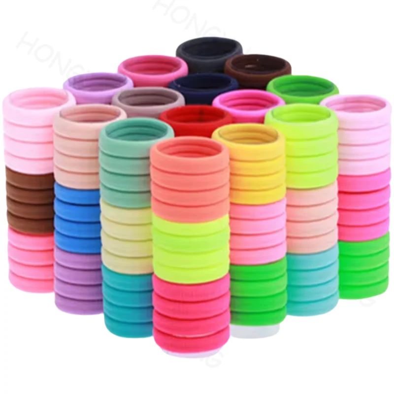Hot Sale 5.5cm Seamless Elastic hair tie Colorful Elastic Fabric Hair Band For Women