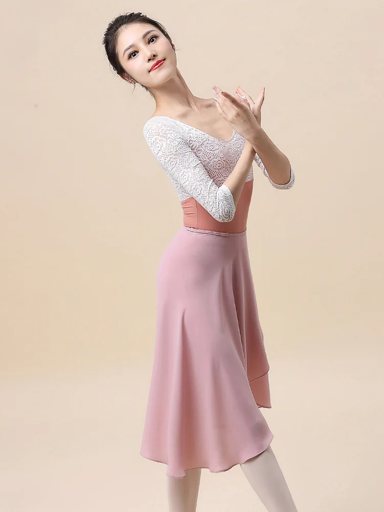 High Quality Customized Long Sleeve Ballet Leotards for Women & Girls Cotton Gymnastic Tights for Dance Training