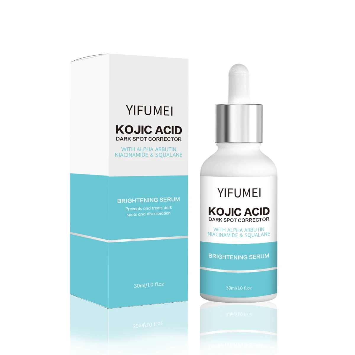 Squalane Discoloration Acne Scars Alpha Arbutin Treats Dark Spot Corrector Glow Lightening Whitening Skin Care Kojic Acid Serum