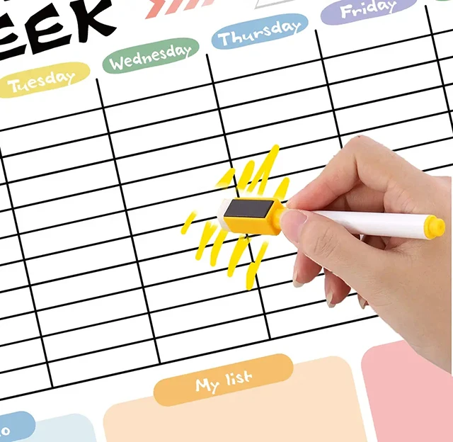 Magnetic Planner Kids Office Magnet Calendar Weekly Planner Fridge magnets
