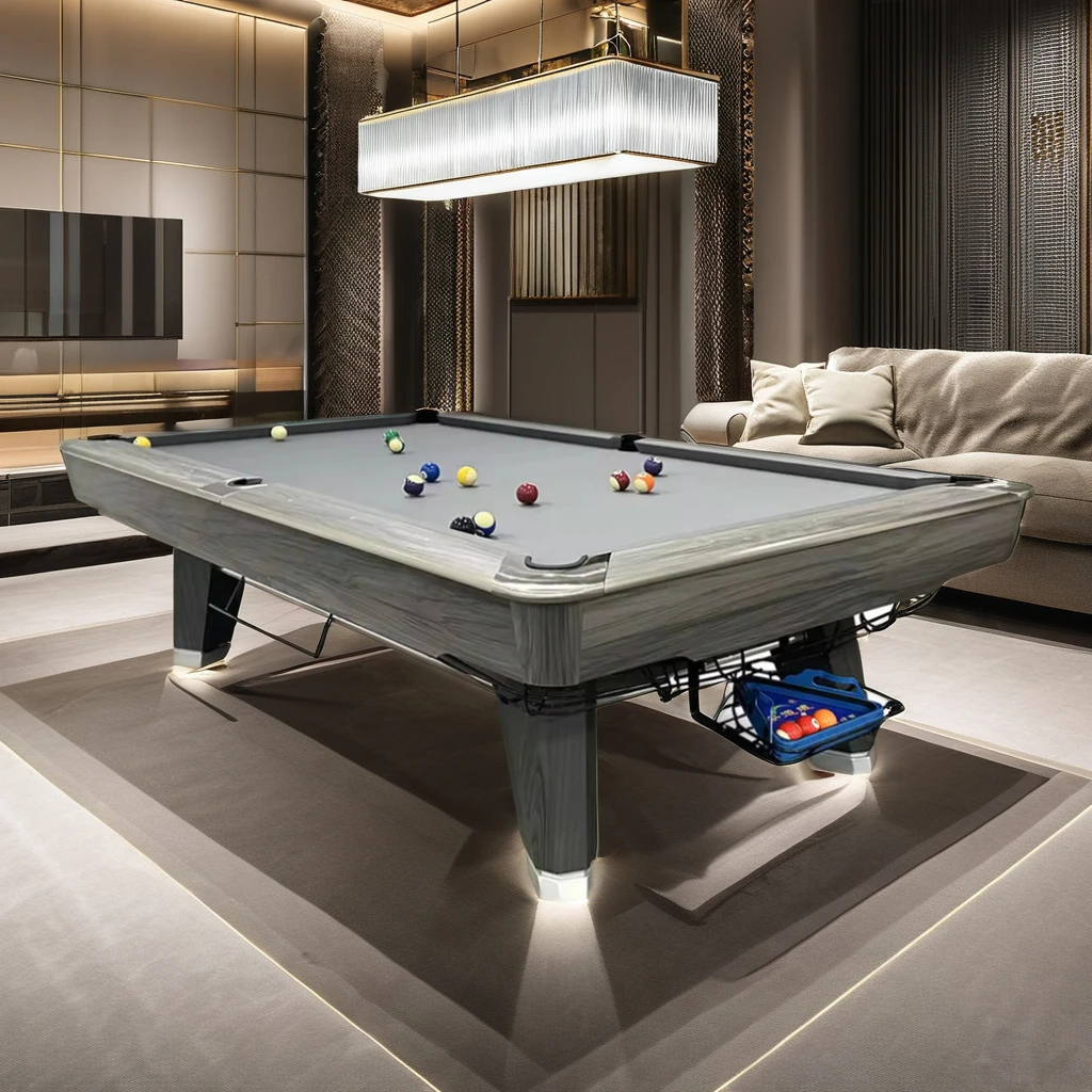 Internation Standard Professional Pool Table 9Ft Solid Wood Fire-Proof Board Snooker & Billiard Tables