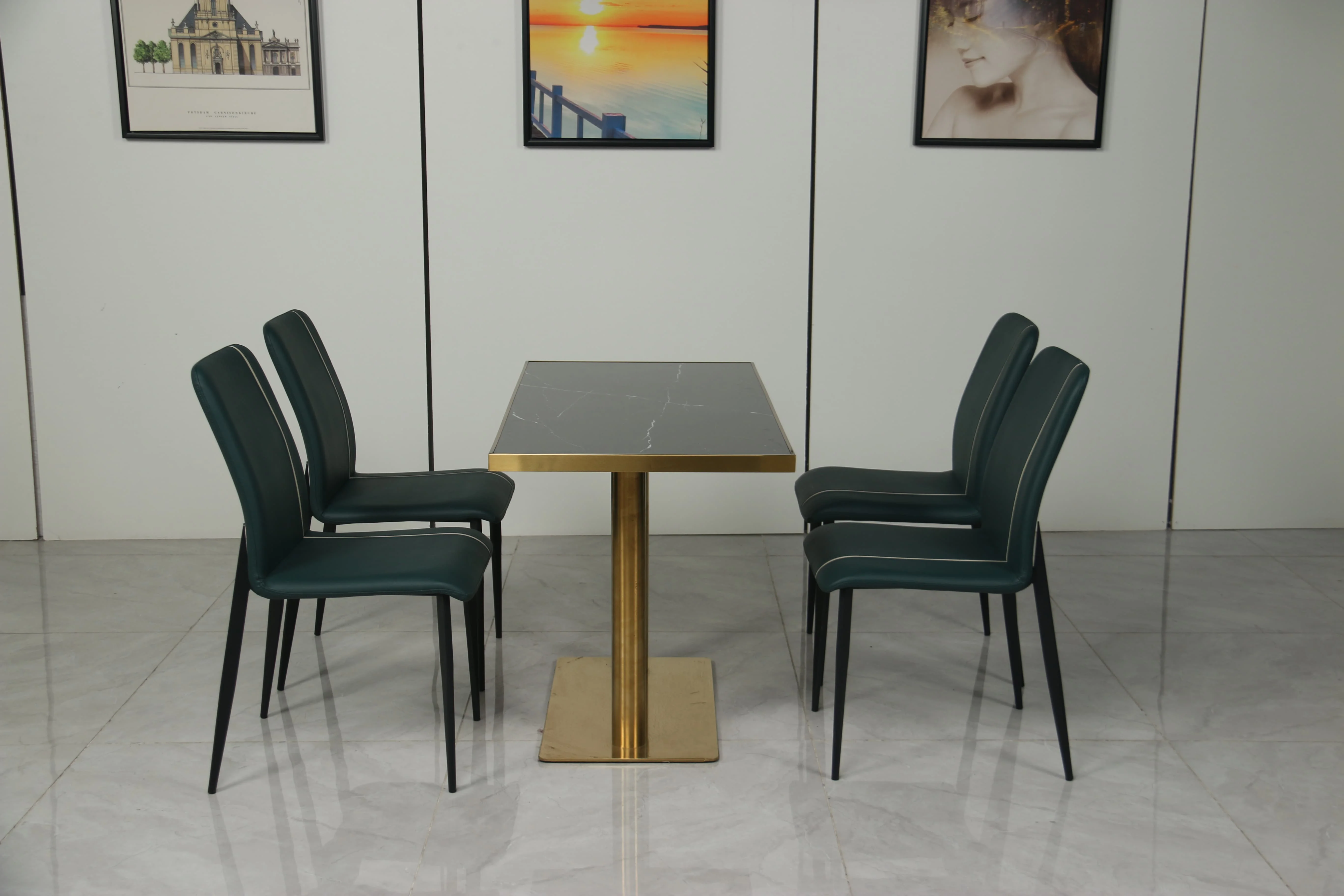 Commercial Chinese restaurant furniture U L shape sillas restaurant booth seating metal coffee shop