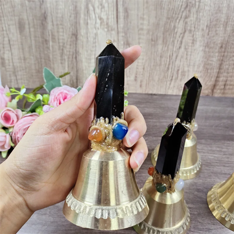 Wholesale Witchcraft Supplies Vintage Magic Gift Energy Crystal Stone Feng Shui Handbell