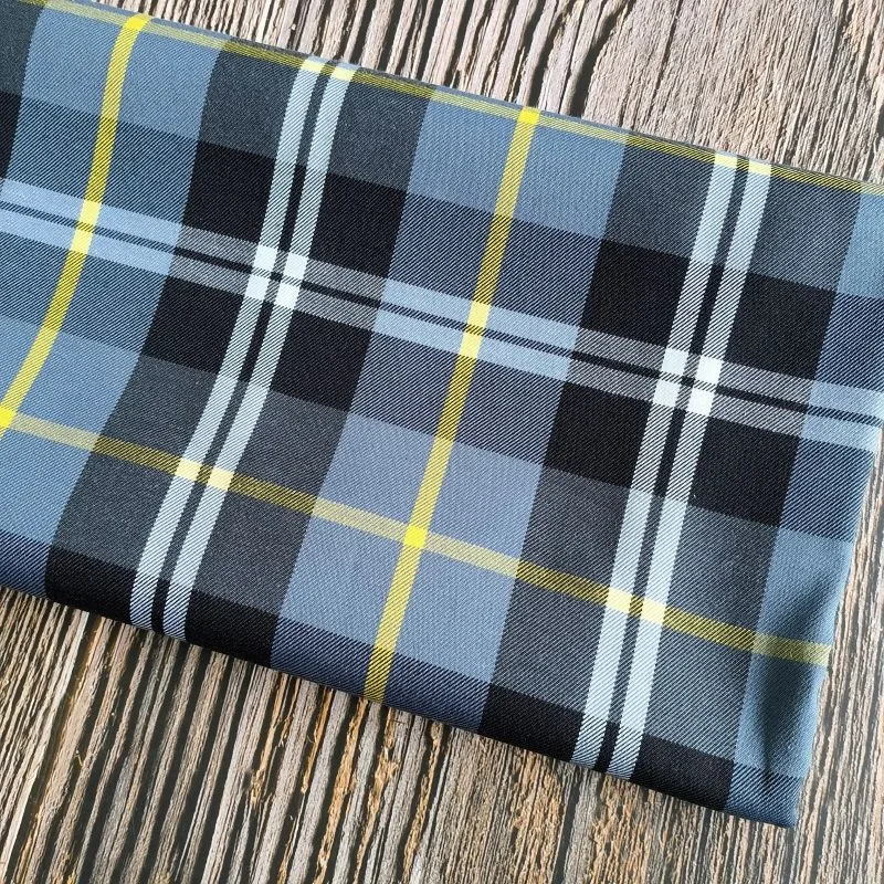 In stock 32 s Wholesale good quality Y/D shirting fabric woven TC poly cotton plaid yarn dyed check stock fabric