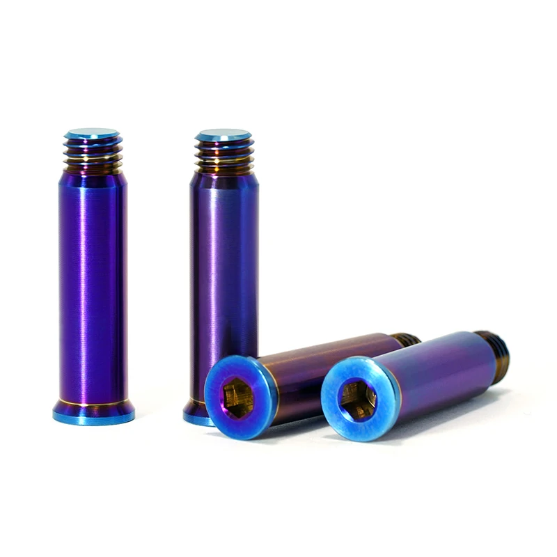 Titanium alloy rotary inline wheel slide wheel axle roller blade screw inline skateboard wheel bolt skateboard shoes