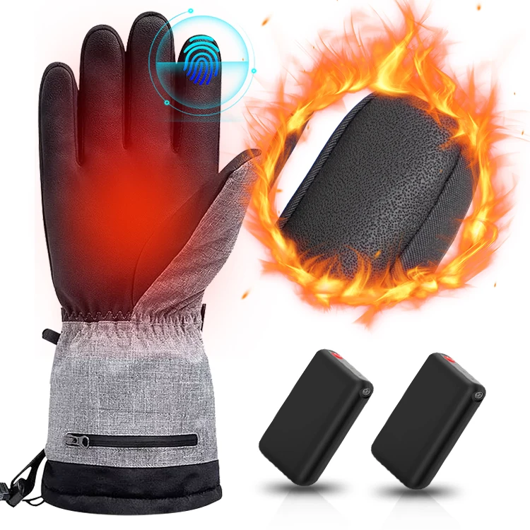 NANBIN Touch Screen Comfortable Electrical Heating Glove Winter Warming Heated Adjustable Indoor Outdoor Gloves